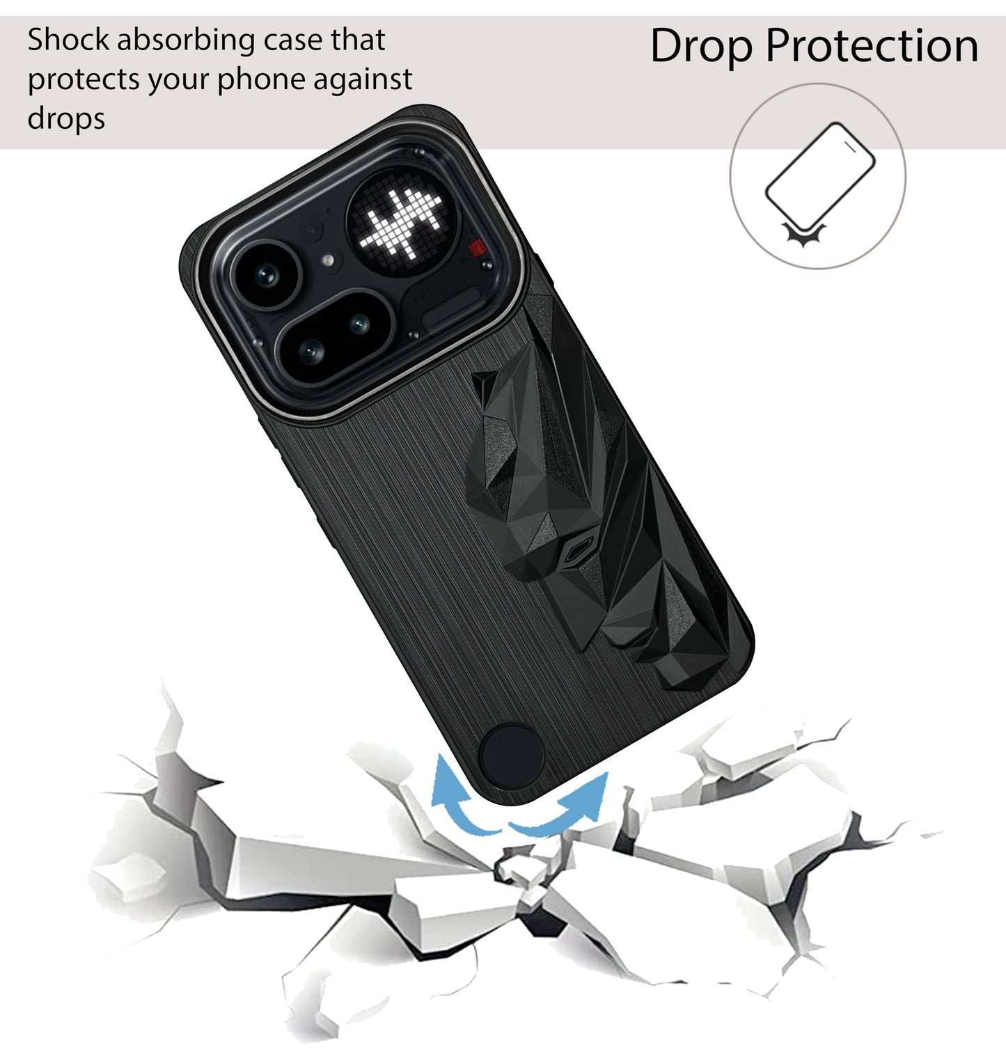 Bt Superhero Case with Camera Ring for Nothing Phone 4A Pro