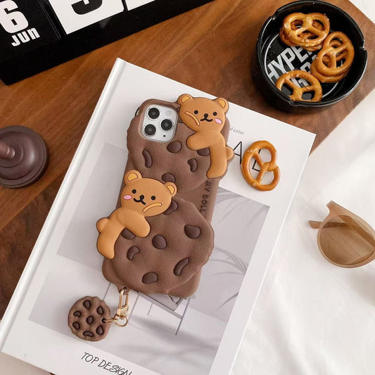 Cookie Bear Case with Cookie Keychain for iPhone 16 Pro Max