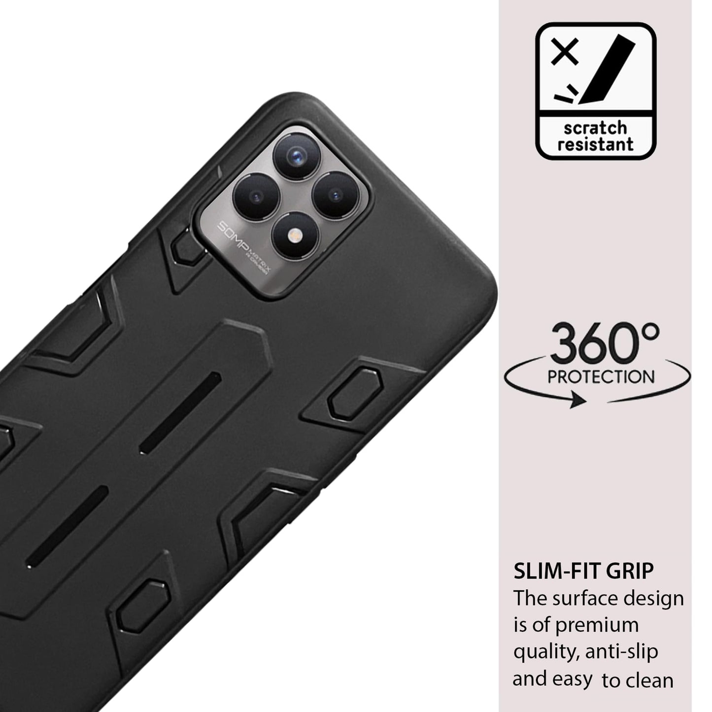 NIUKIN Armor Case for Realme 8i