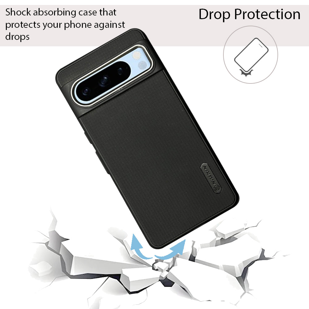 NIUKIN Super Frosted Dotted Case with Camera Ring for Google Pixel 8 Pro