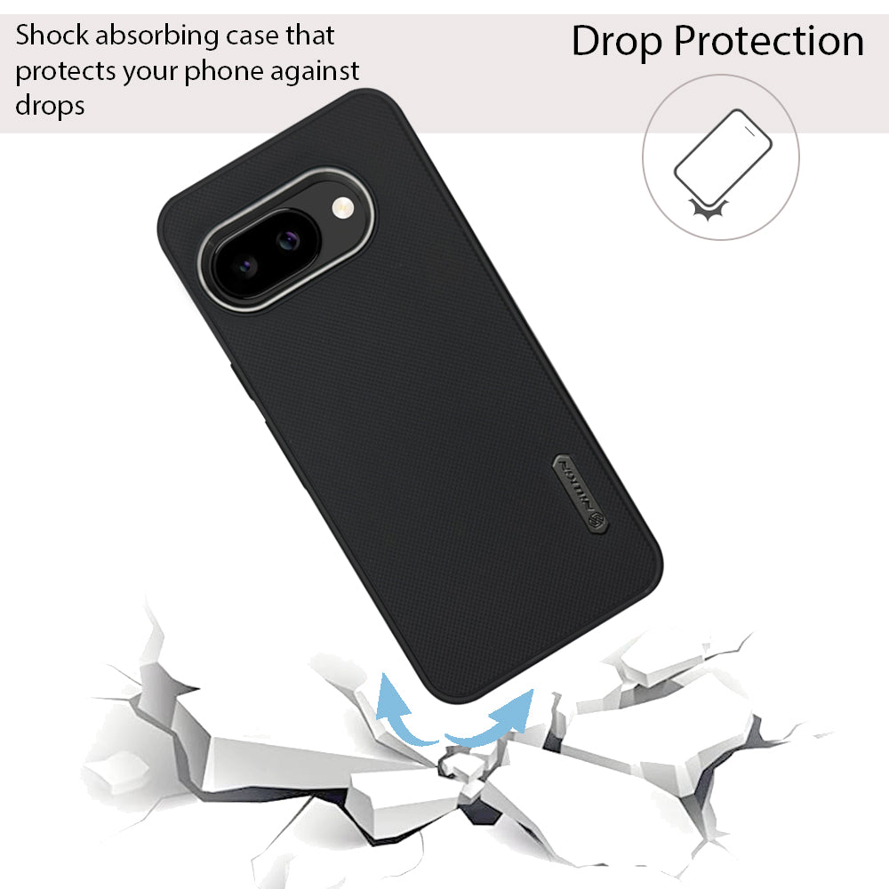 NIUKIN Super Frosted Dotted Case with Camera Ring for Google Pixel 9A