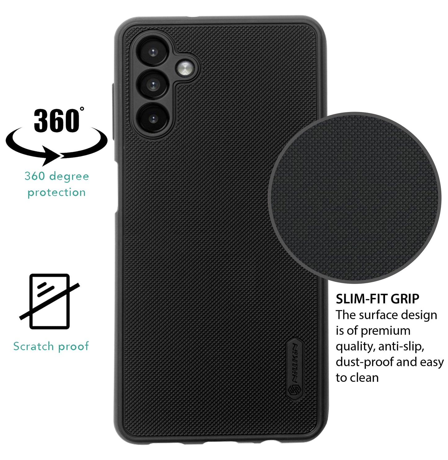 NIUKIN Super Frosted Dotted Case for Samsung A04s