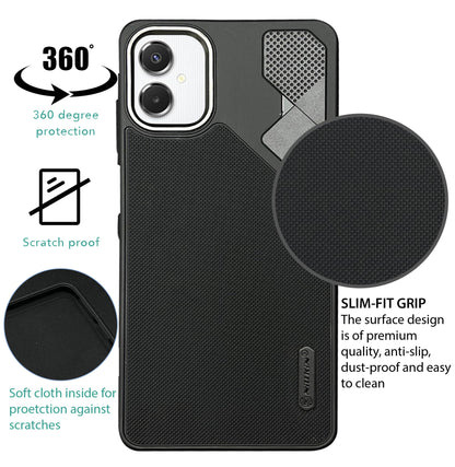 NIUKIN Fancy Super Frosted Dotted Case with Camera Ring for Samsung Galaxy A06 5G
