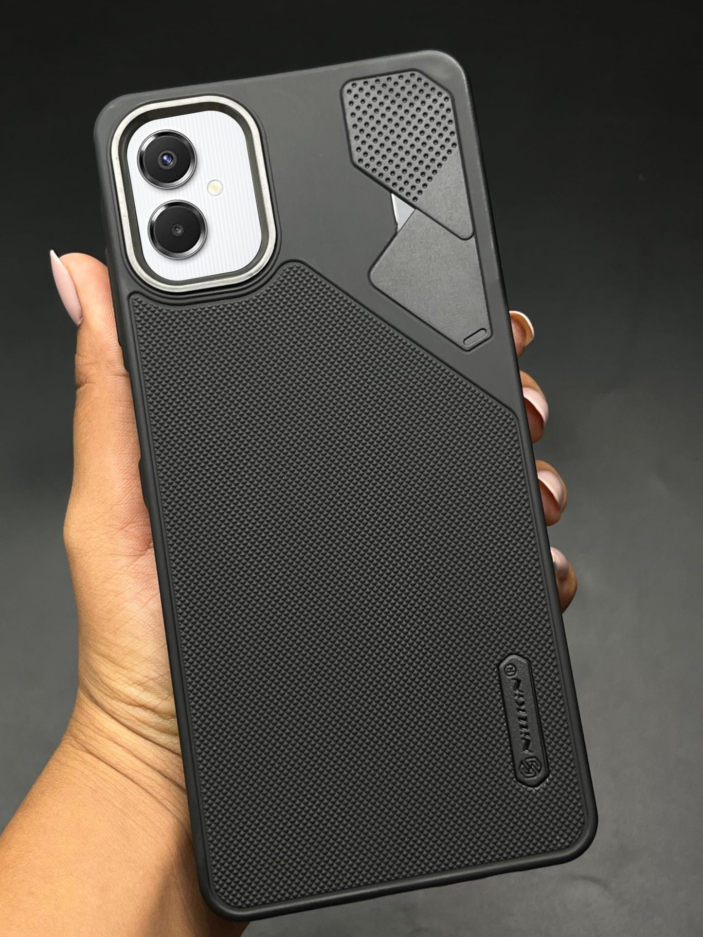 NIUKIN Fancy Super Frosted Dotted Case with Camera Ring for Samsung Galaxy A06 5G