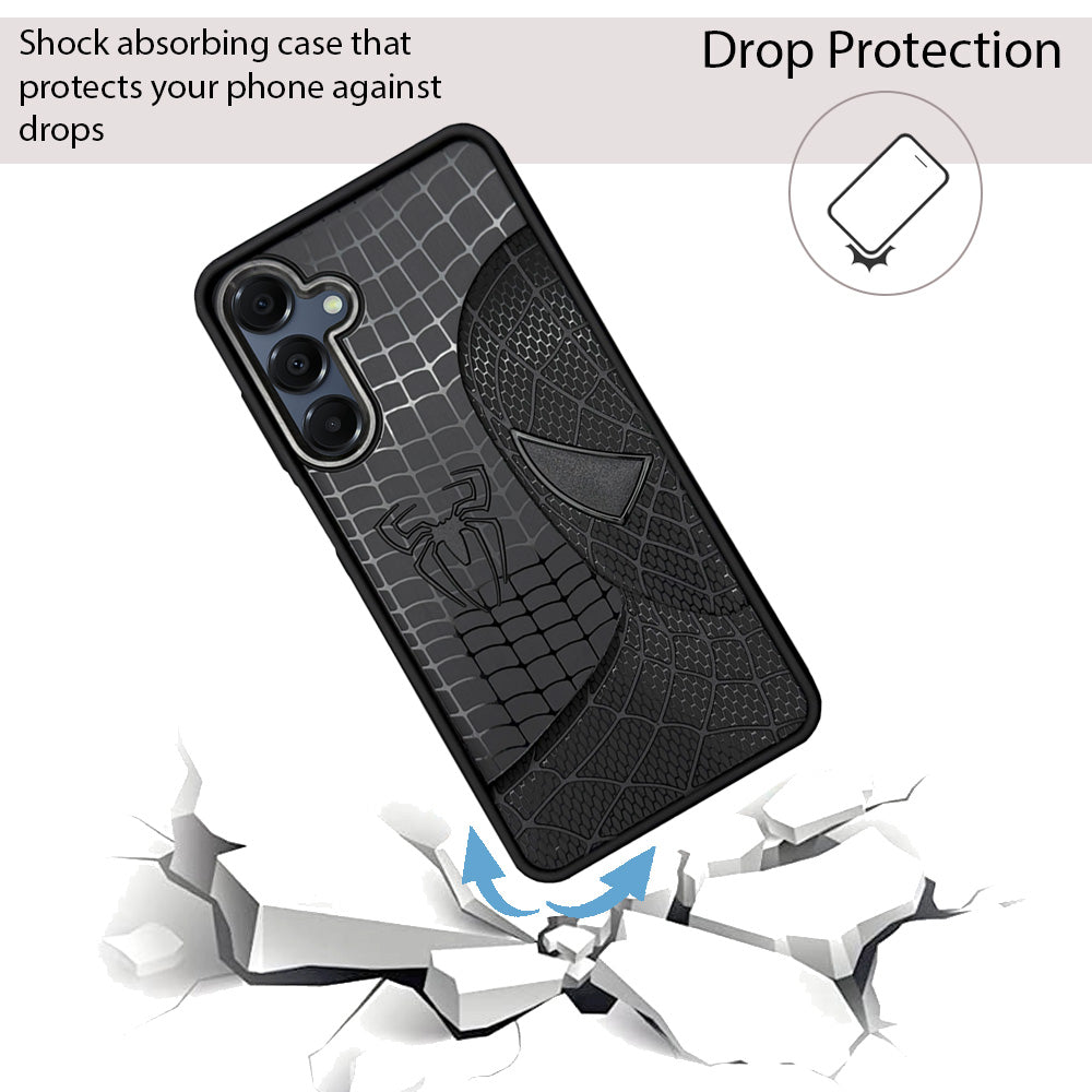 Sp Superhero Web Case with Metallic Camera Ring for Samsung A16(5G)