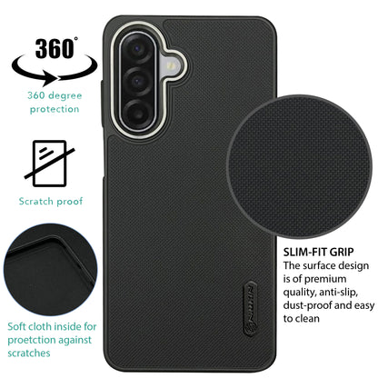 NIUKIN Super Frosted Dotted Case with Camera Ring for Samsung M17 5G