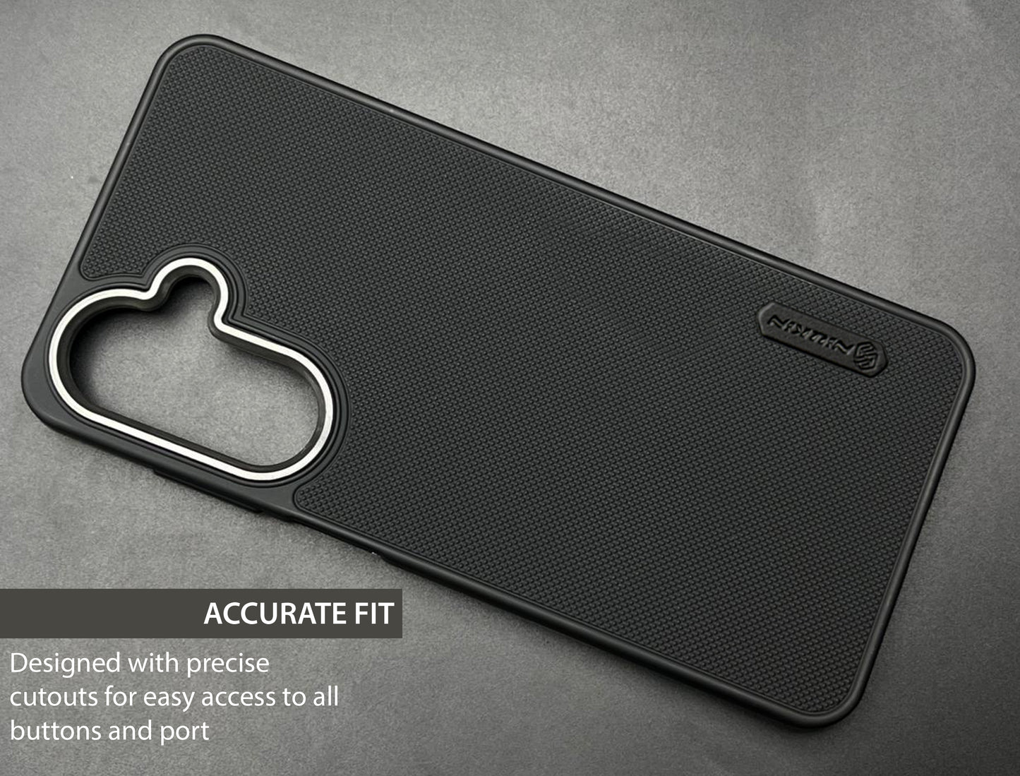 NIUKIN Super Frosted Dotted Case with Camera Ring for Samsung A17 5G