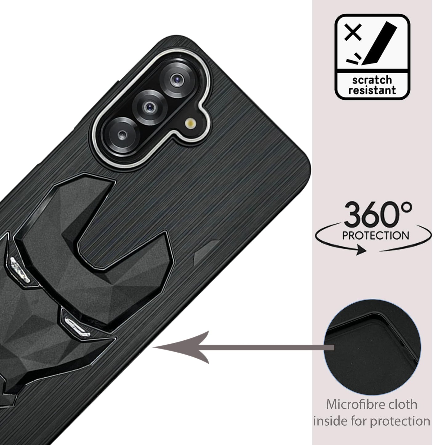 IR Mask Case with Camera Ring for Samsung Galaxy A17