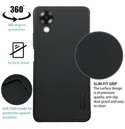 NIUKIN Super Frosted Dotted Case for Oppo A17k