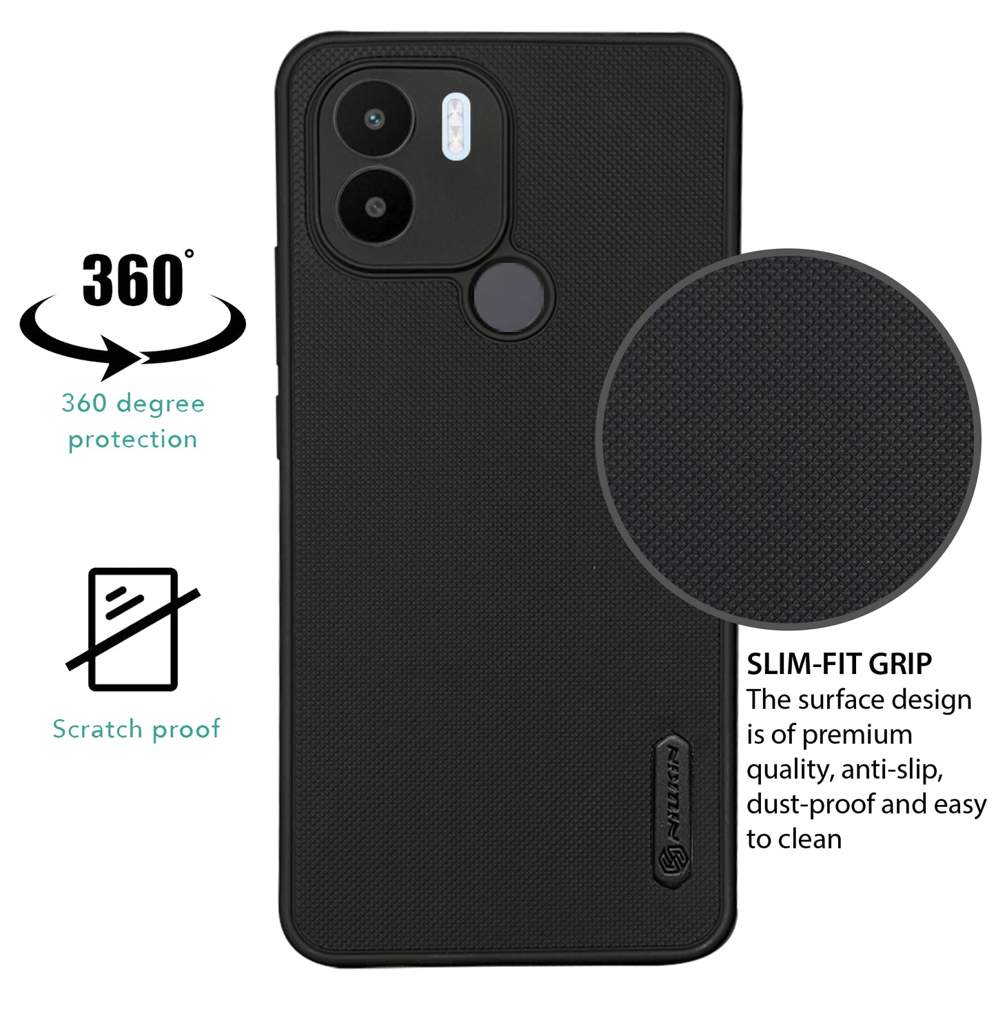 NIUKIN Super Frosted Dotted Case for Xiaomi A2 Plus