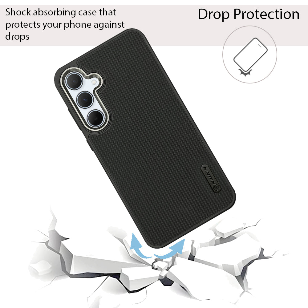NIUKIN Super Frosted Dotted Case with Camera Ring for Samsung A35