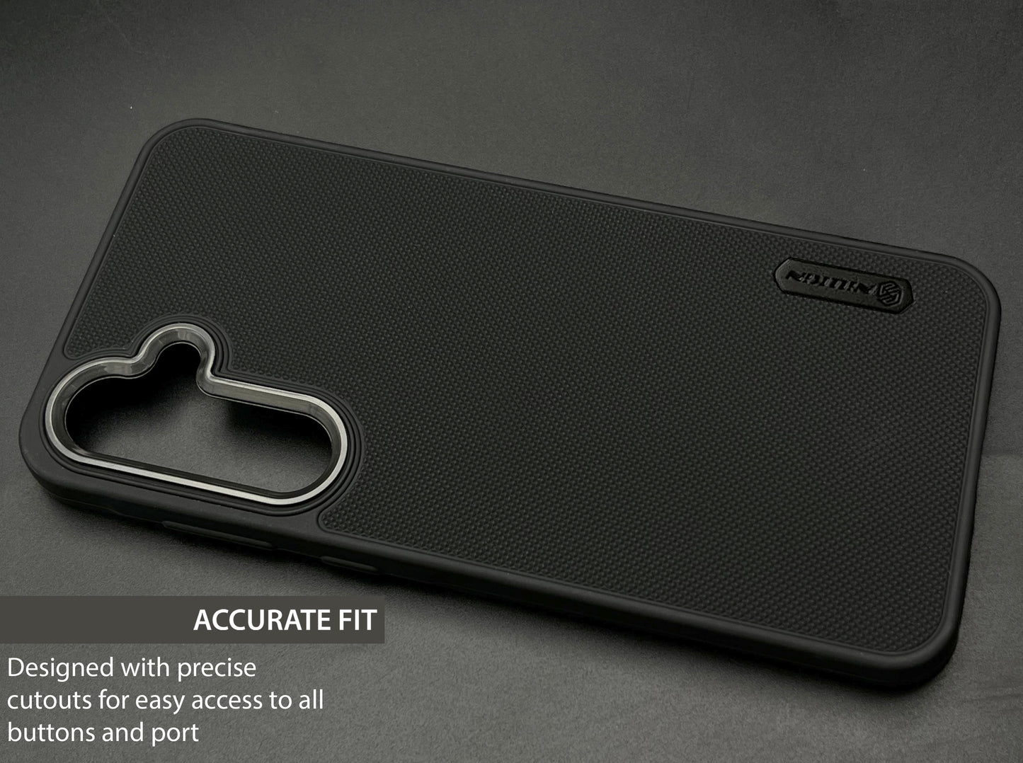 NIUKIN Super Frosted Dotted Case with Camera Ring for Samsung A35
