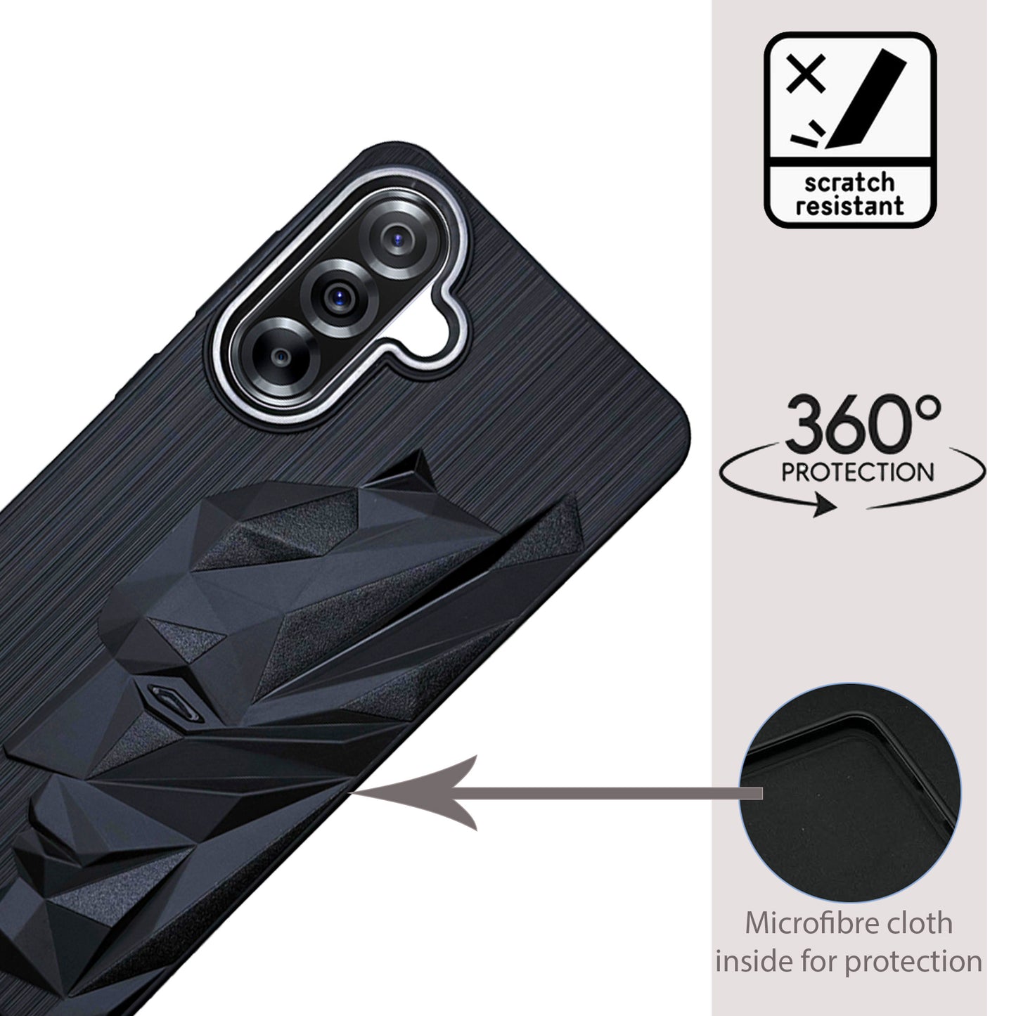 Bt Superhero Case with Camera Ring for Samsung A36(5G)