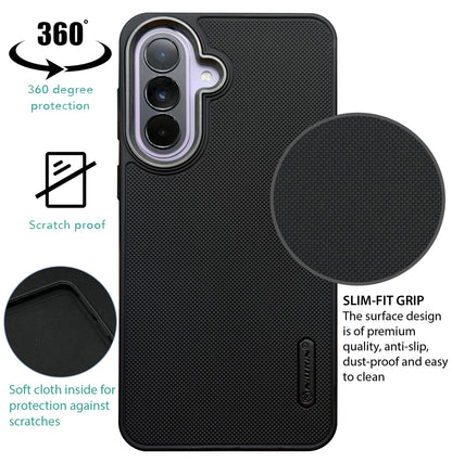 NIUKIN Super Frosted Dotted Case with Camera Ring for Samsung A37