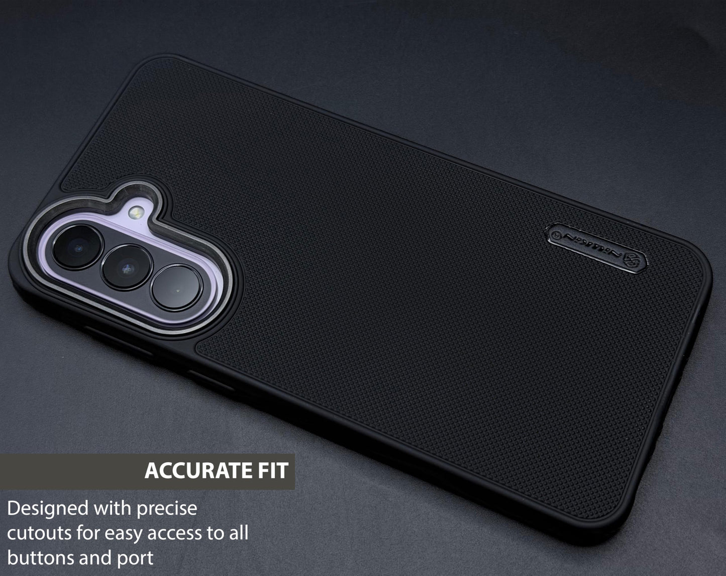 NIUKIN Super Frosted Dotted Case with Camera Ring for Samsung A37