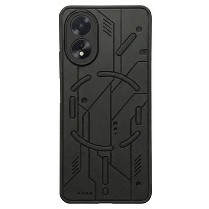 Cyber Design Soft Back Case for Oppo A18 4G