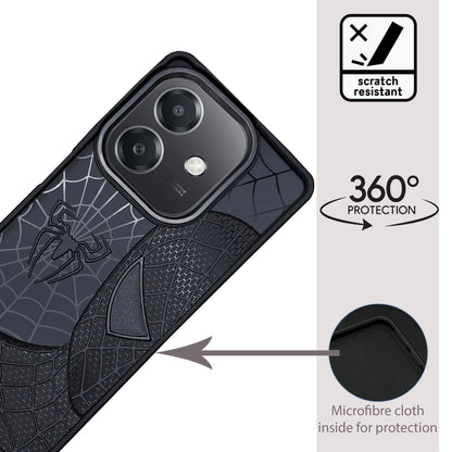 Sp Superhero Web Case with Metallic Camera Ring for Oppo A3X