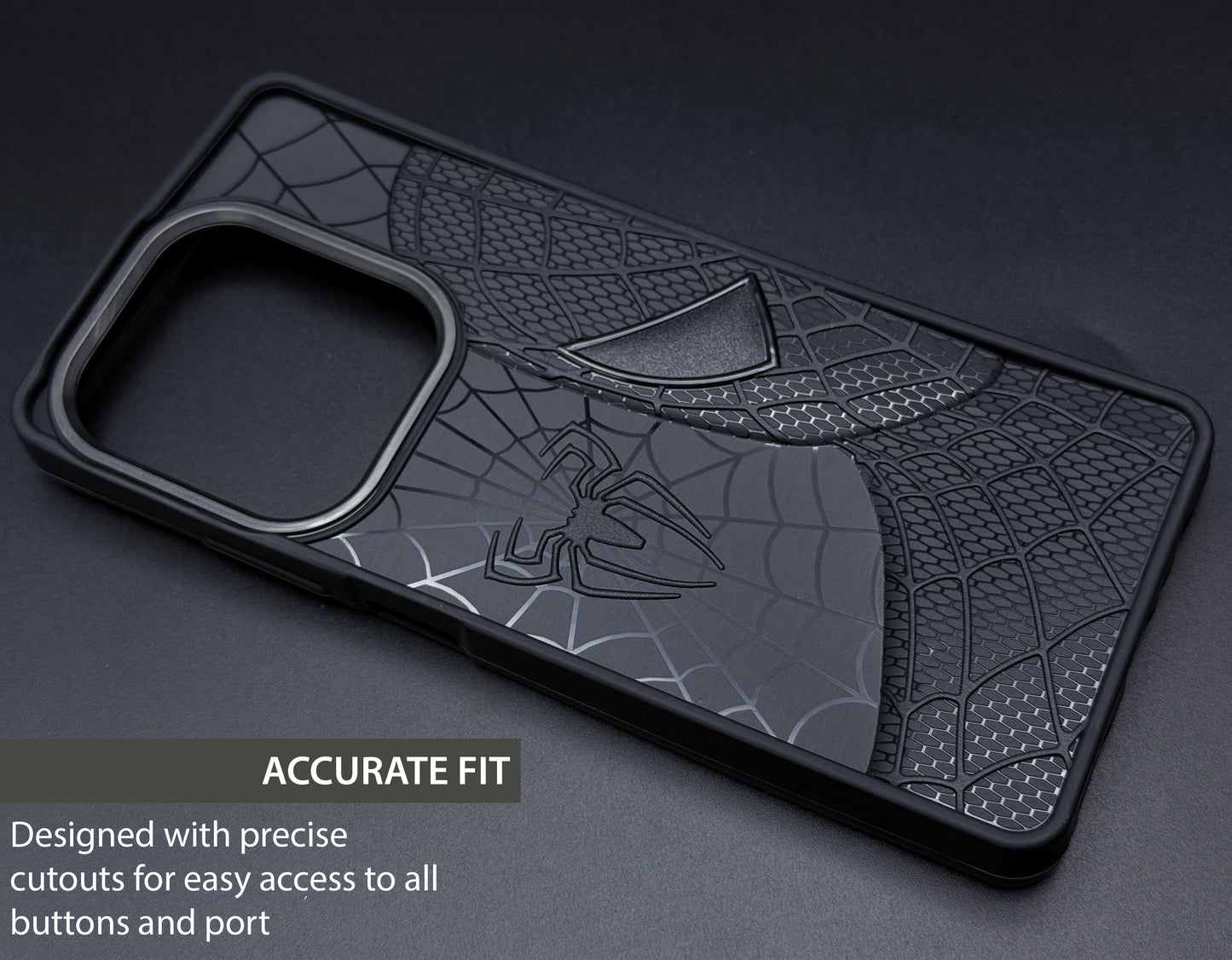 Sp Superhero Web Case with Metallic Camera Ring for Oppo A3X
