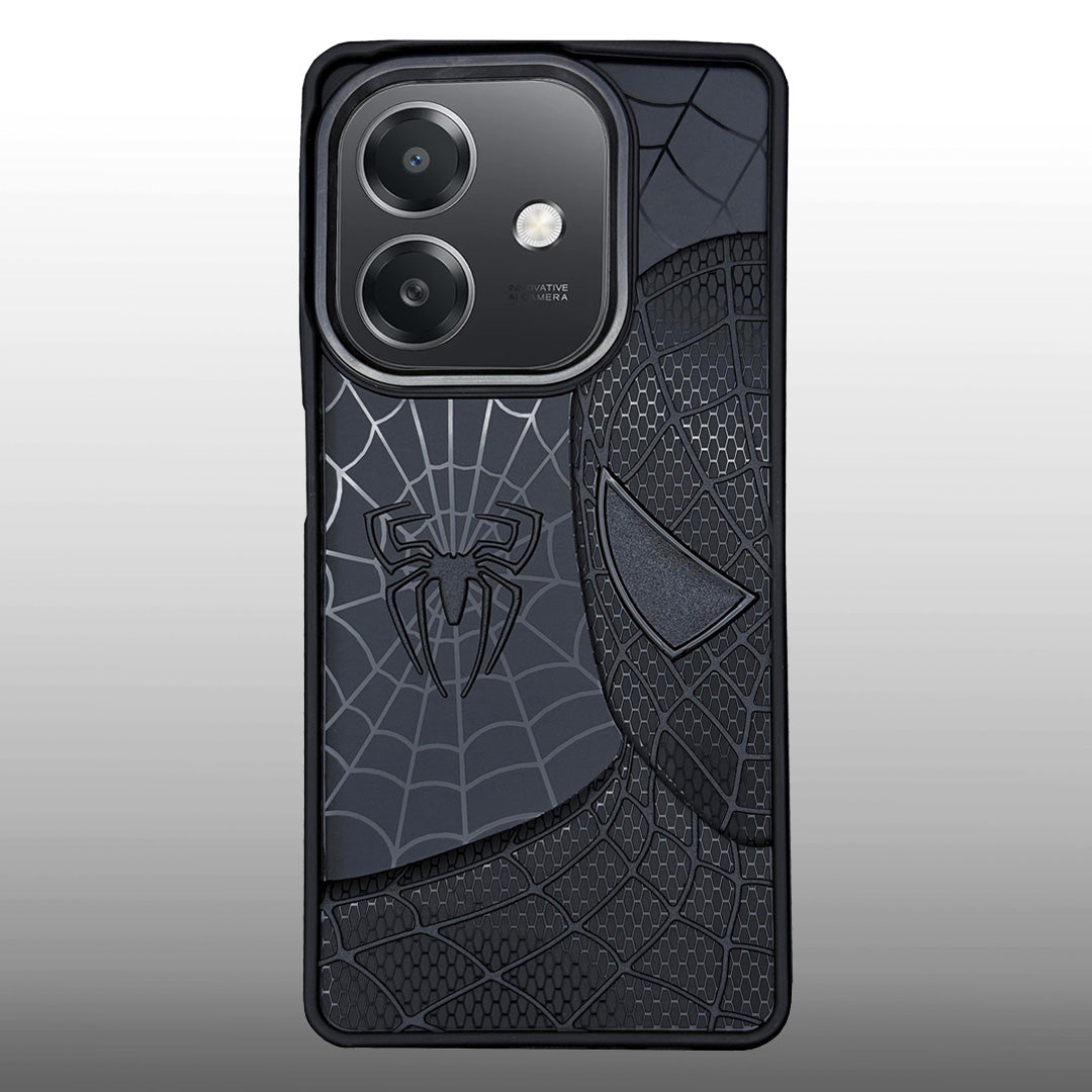 Sp Superhero Web Case with Metallic Camera Ring for Oppo A3X