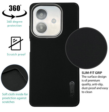 NIUKIN Super Frosted Dotted Case with Camera Ring for Oppo A3x