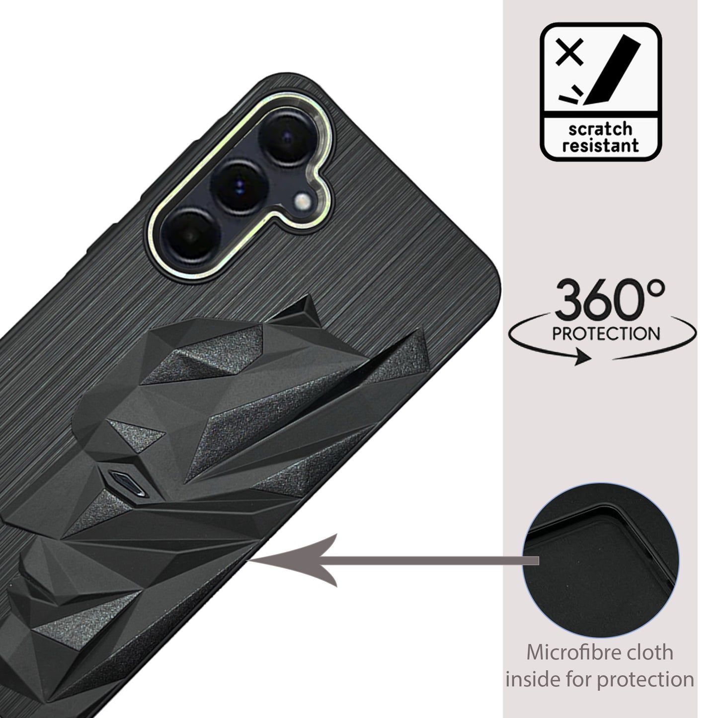 Bt Superhero Case with Camera Ring for Samsung A55(5G)