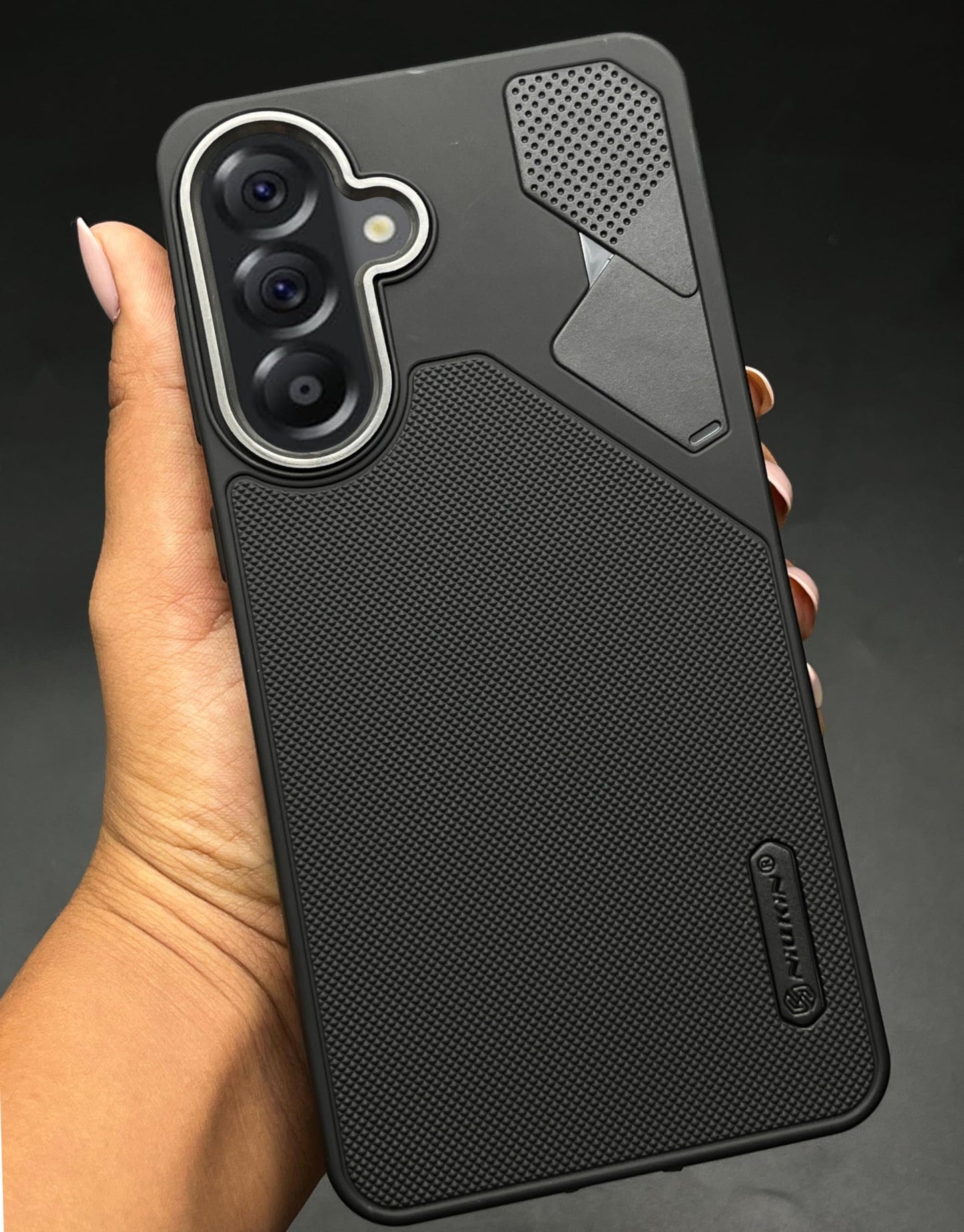 NIUKIN Fancy Super Frosted Dotted Case with Camera Ring for Samsung Galaxy A56