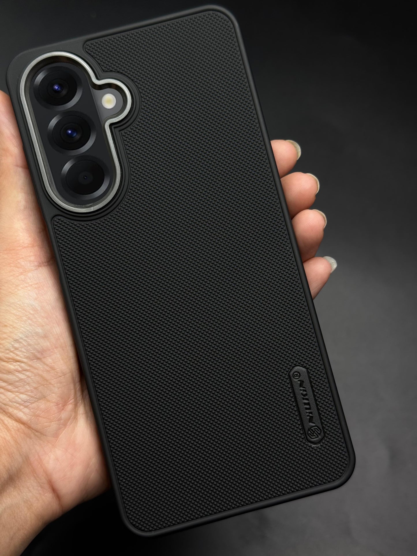 NIUKIN Super Frosted Dotted Case with Camera Ring for Samsung A56