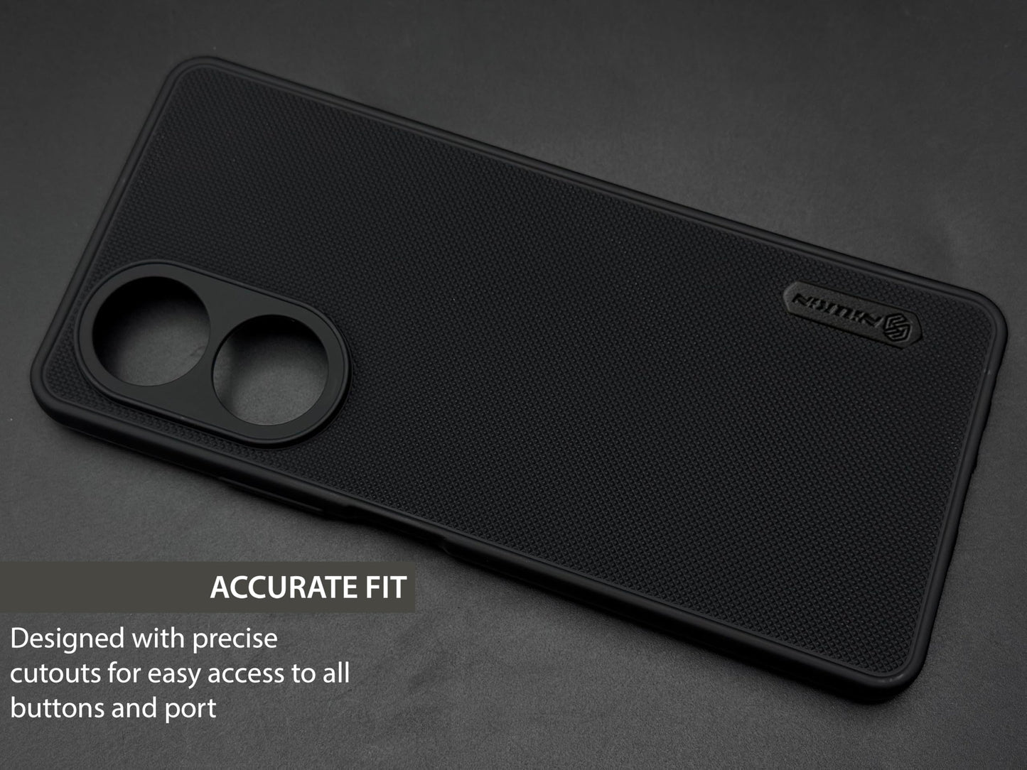 NIUKIN Super Frosted Dotted Case for Oppo A58 4G