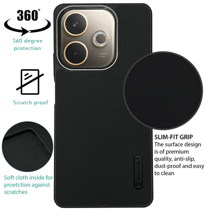 NIUKIN Super Frosted Dotted Case with Camera Ring for Oppo A5 Pro
