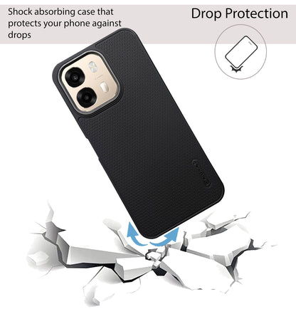 Niukin Grip Guard Back Case with Camera Ring for Oppo A6c