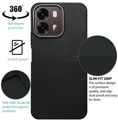 BEOTS Rugged back case with Camera Ring for Oppo A6c