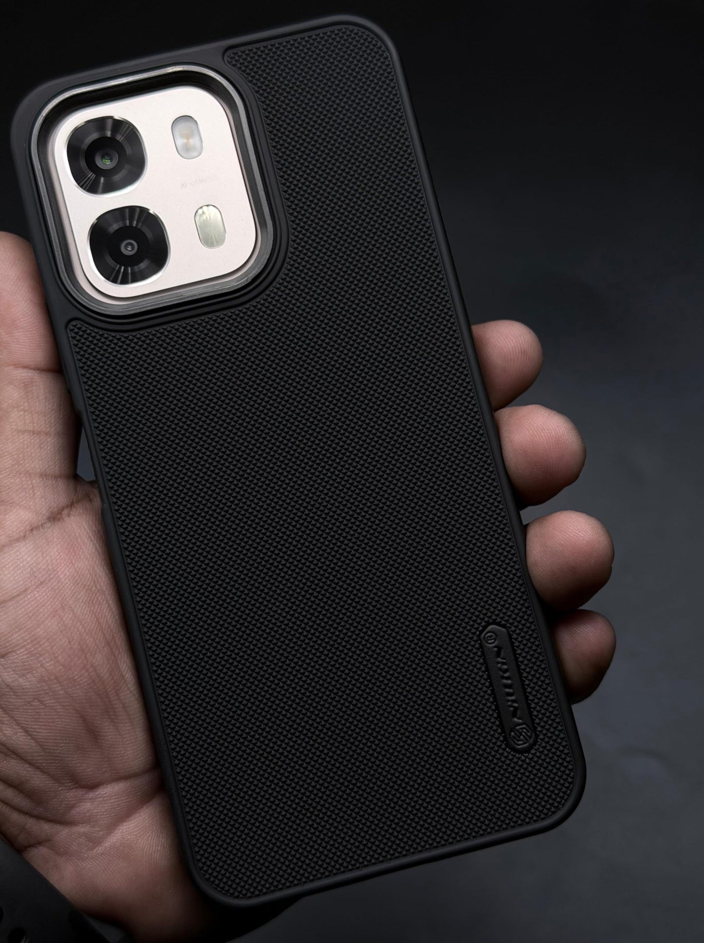 NIUKIN Super Frosted Dotted Case with Camera Ring for Oppo A6 Pro 5G