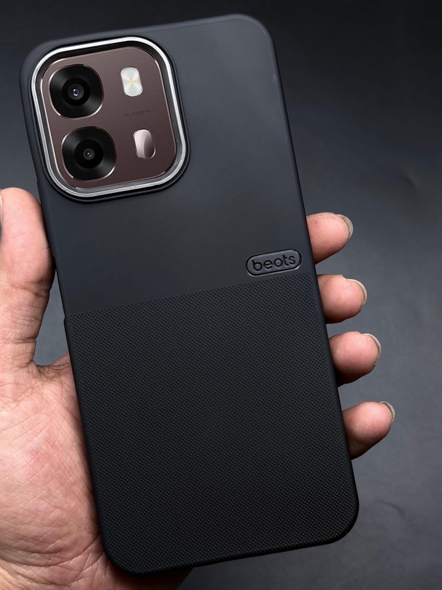 BEOTS Rugged back case with Camera Ring for Oppo A6c