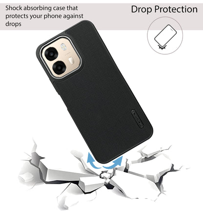 NIUKIN Super Frosted Dotted Case with Camera Ring for Oppo A6 Pro 5G