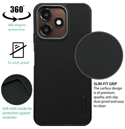 NIUKIN Super Frosted Dotted Case with Camera Ring for Oppo A6c