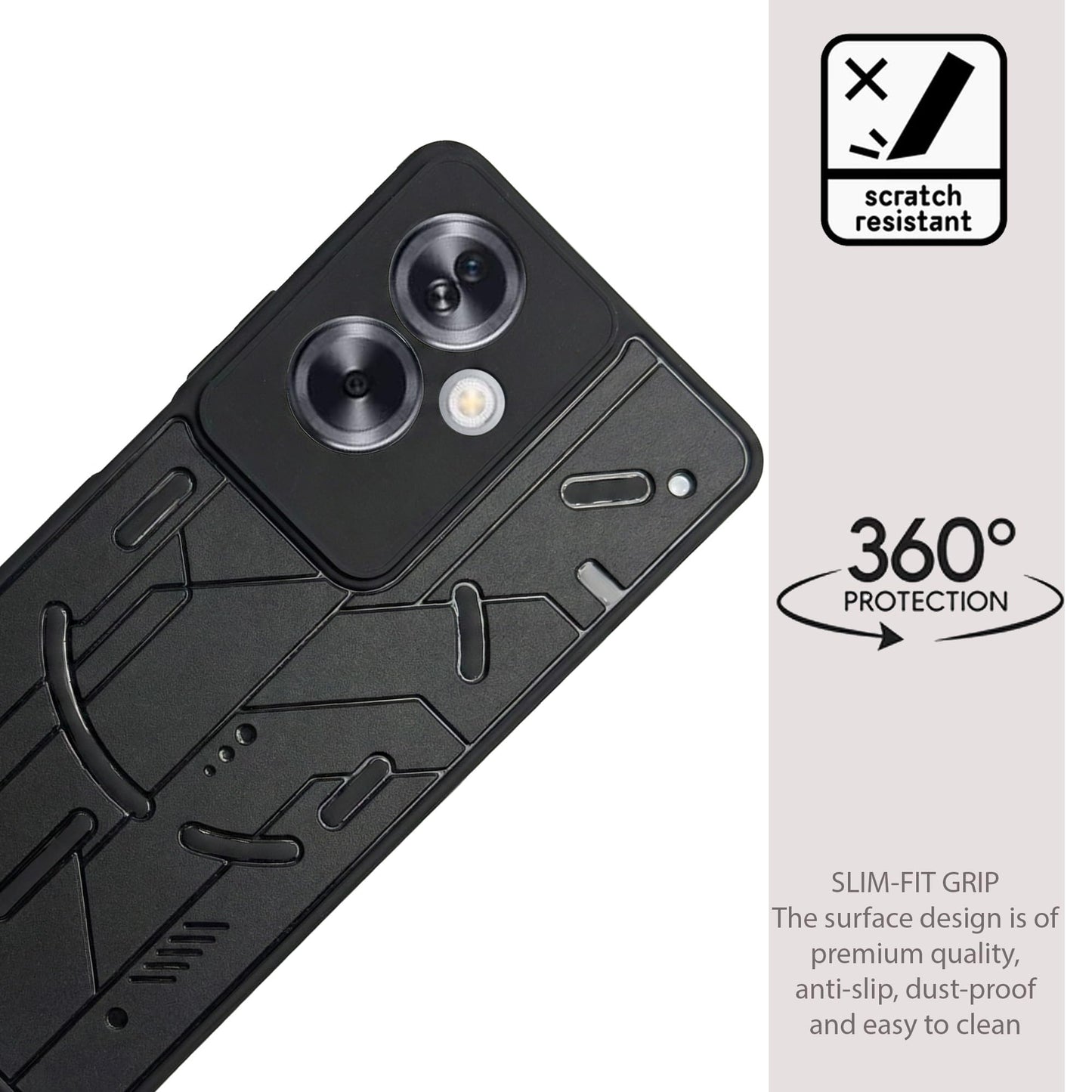 Cyber Design Soft Back Case for Oppo A79 5G