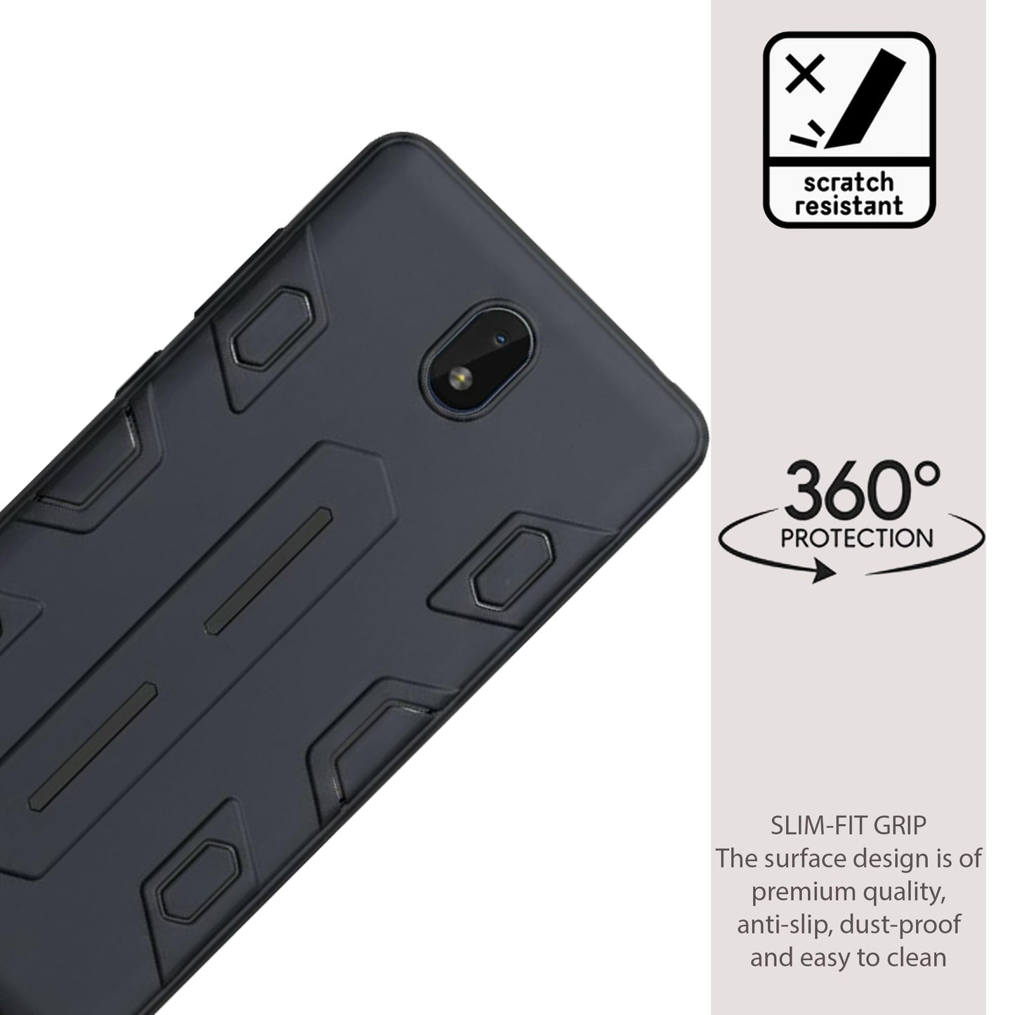 NIUKIN Armor Case for Nokia C01 Plus