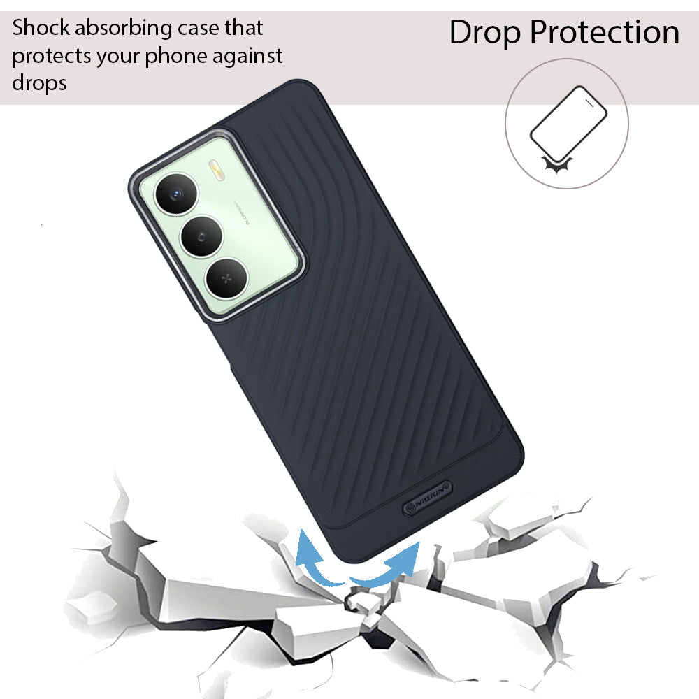 Ripple Wave Case with Metallic Camera Ring for Realme C73(5G)