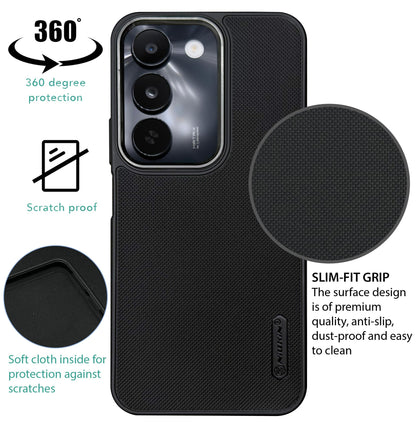 NIUKIN Super Frosted Dotted Case with Camera Ring for Realme C83 5G