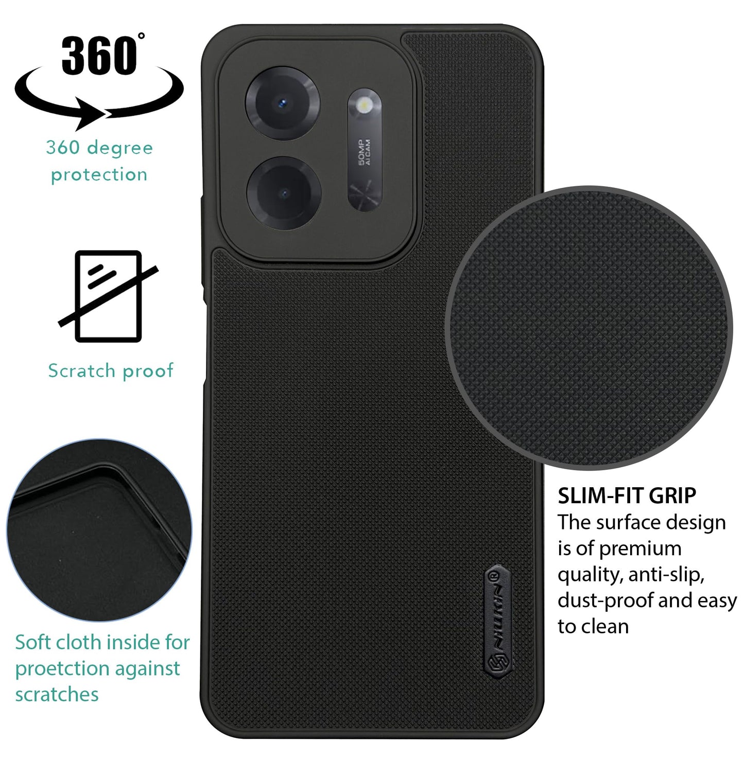 NIUKIN Super Frosted Dotted Case for Xiaomi Poco C85