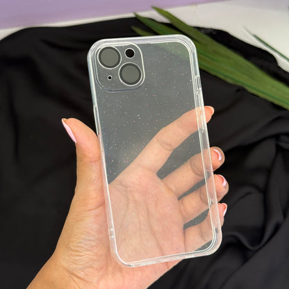 Coblue Soft Glitter Transparent Case with Camera Protection for iPhone 13 Pro Max