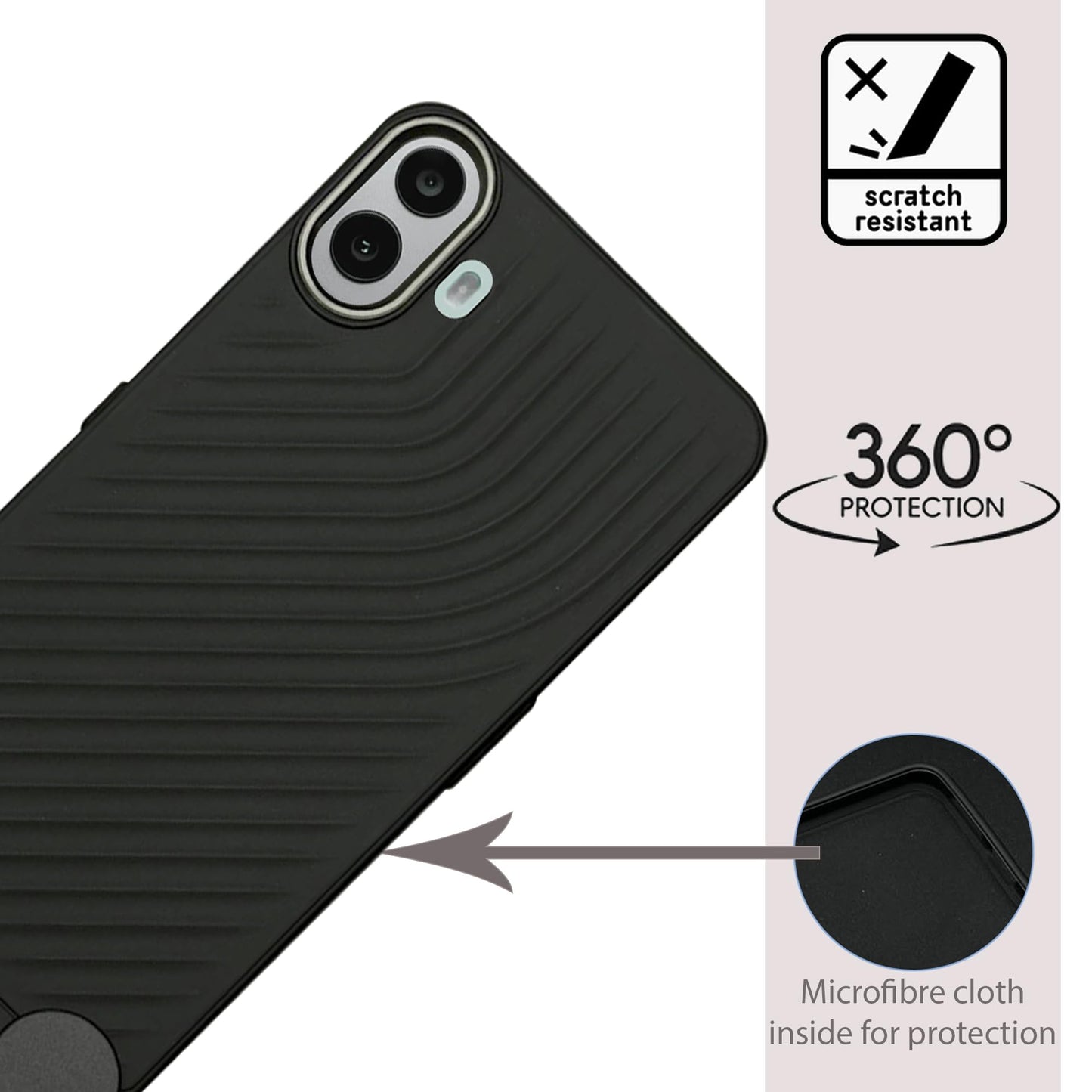 Ripple Wave Case with Camera Ring for CMF by Nothing Phone 1