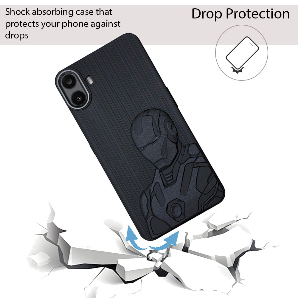 IR Superhero Armor Case with Metallic Camera Ring for CMF Phone 1