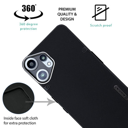 NIUKIN Super Frosted Dotted Case with Camera Ring for CMF by Nothing Phone 2 Pro