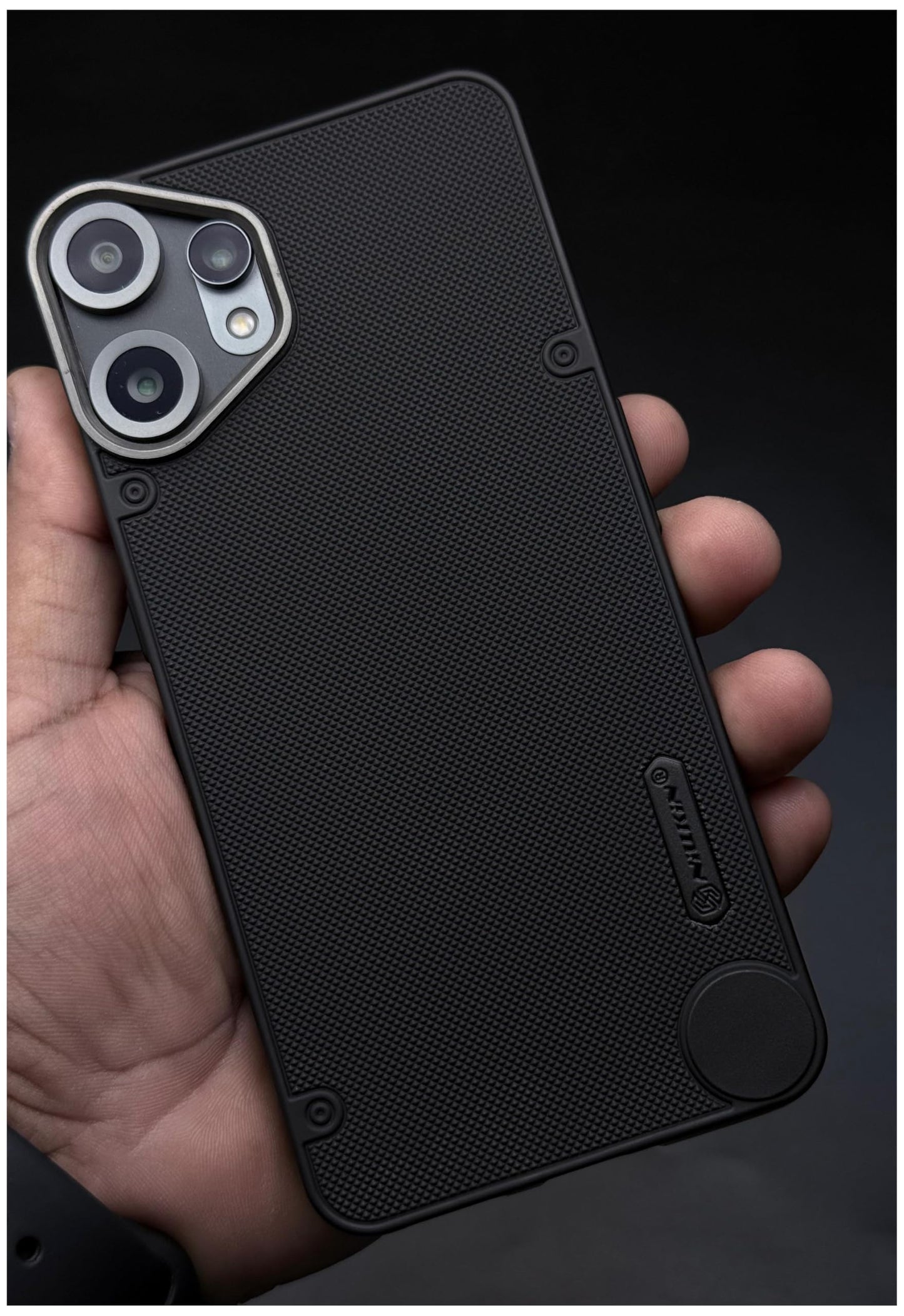 NIUKIN Super Frosted Dotted Case with Camera Ring for CMF by Nothing Phone 2 Pro