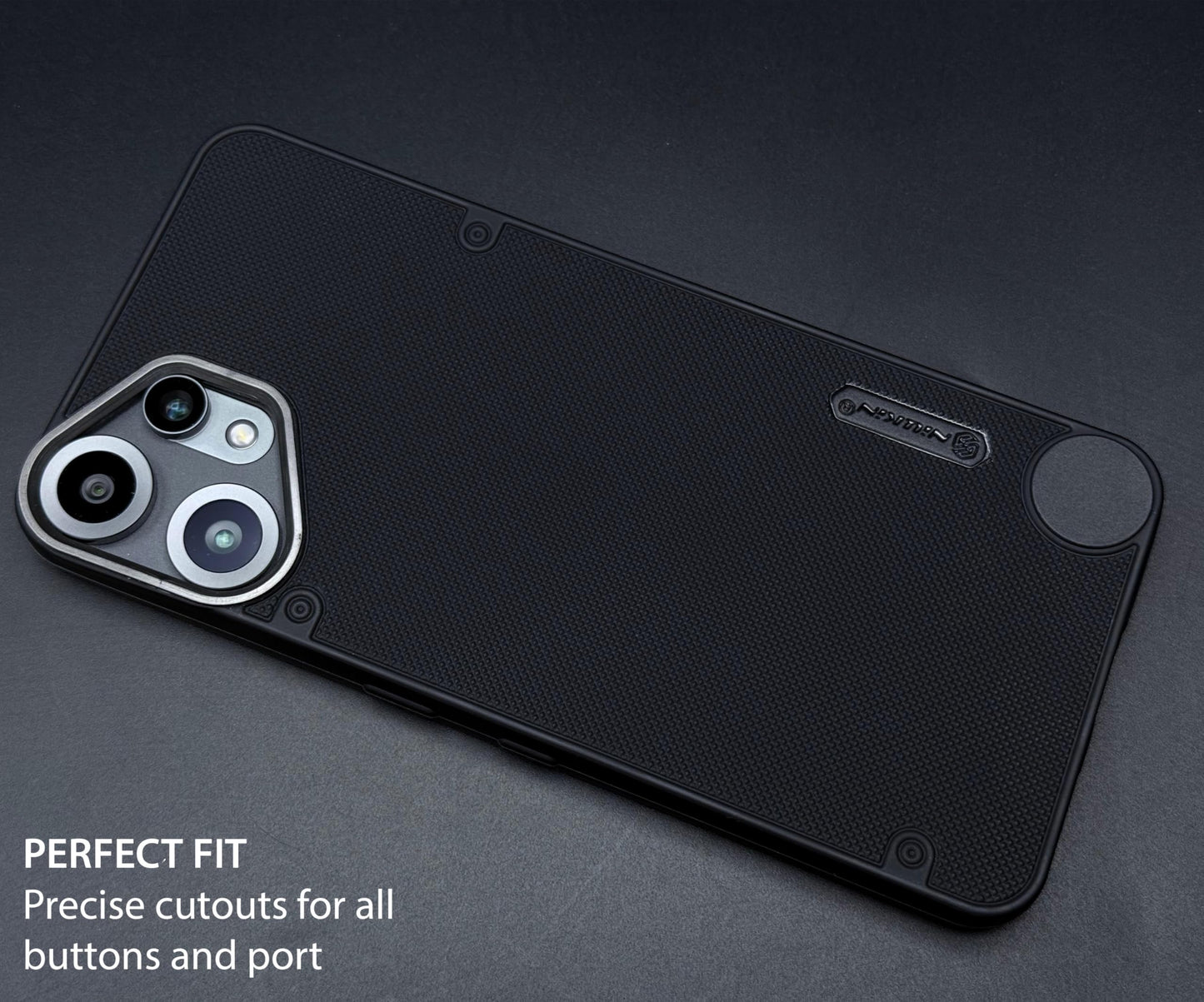 NIUKIN Super Frosted Dotted Case with Camera Ring for CMF by Nothing Phone 2 Pro