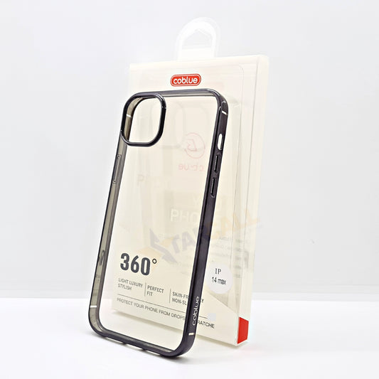 Coblue Soft Transparent Case with Chrome Border for iPhone 12