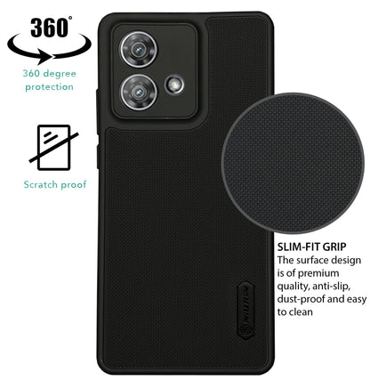 NIUKIN Super Frosted Dotted Case for Moto Edge 40 Neo