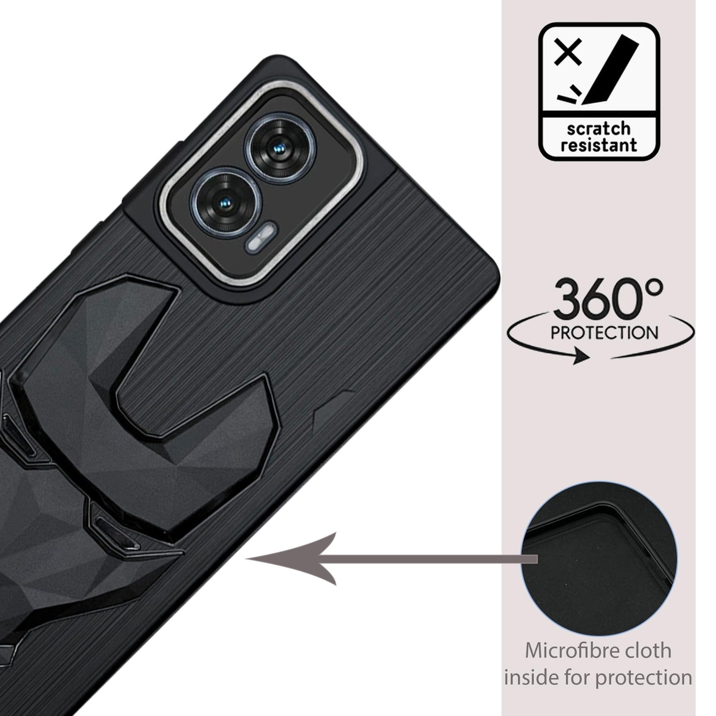 IR Mask Case with Camera Ring for Moto Edge 50 Fusion