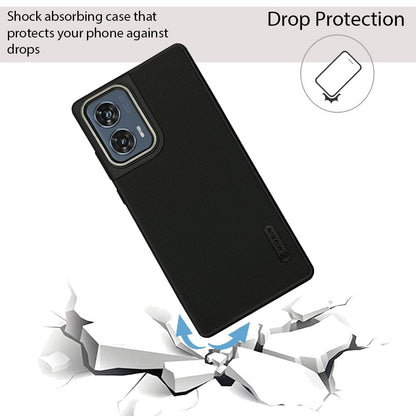 NIUKIN Super Frosted Dotted Case with Camera Ring for Moto Edge 50 Fusion